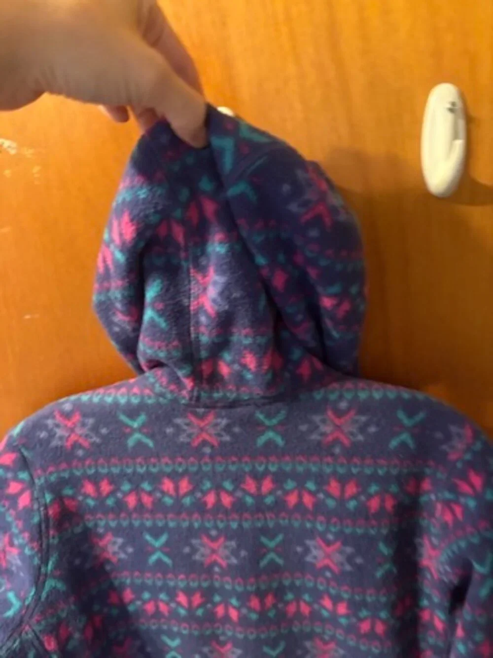 L.L. Bean Girls Large 12-14 Fleece Jacket Sweater Hoodie